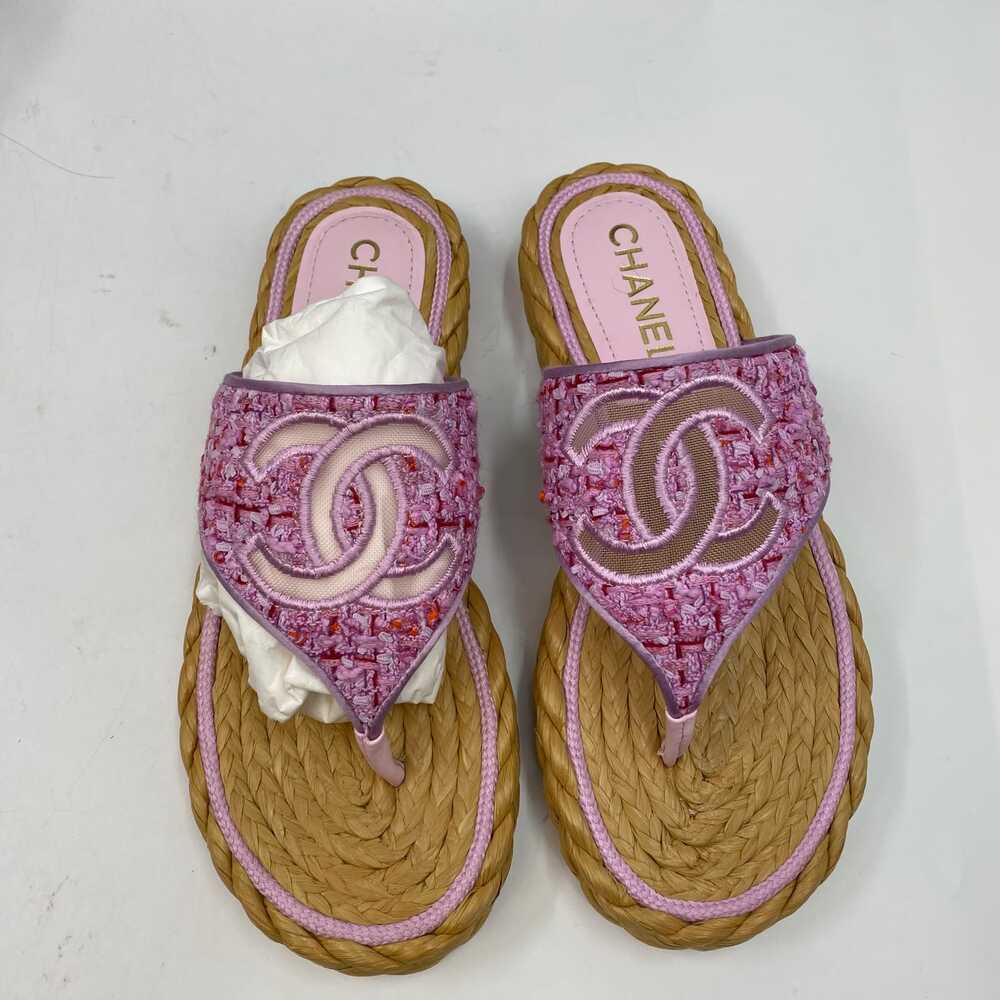 CHANEL Tweed Sandal Bag Set Vintage Pink | EU37 - Picture 3 of 12